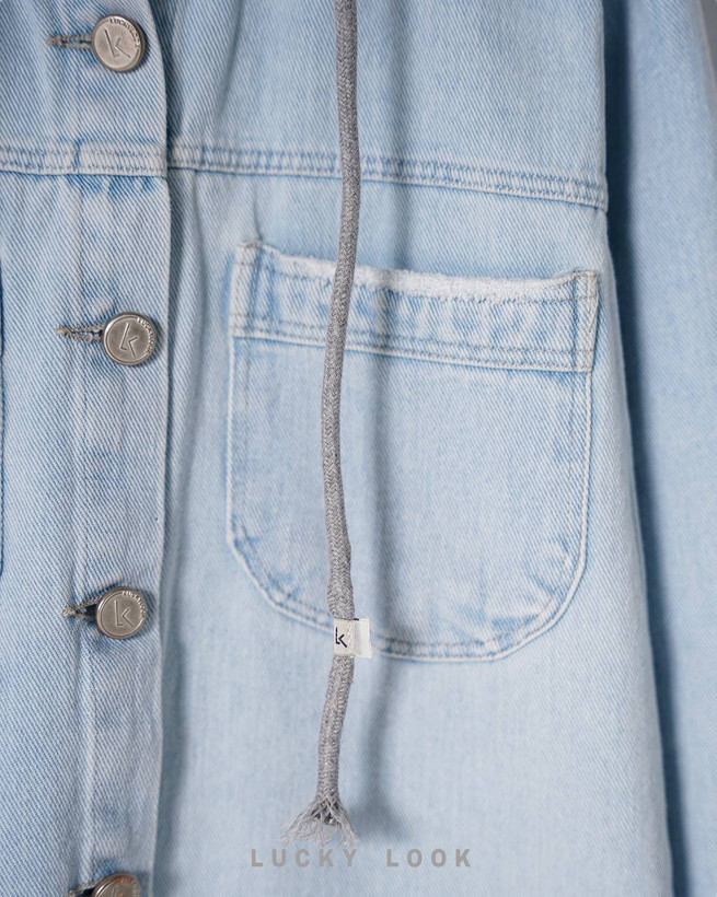 کت جین کلاهدار( کلاه جدا)